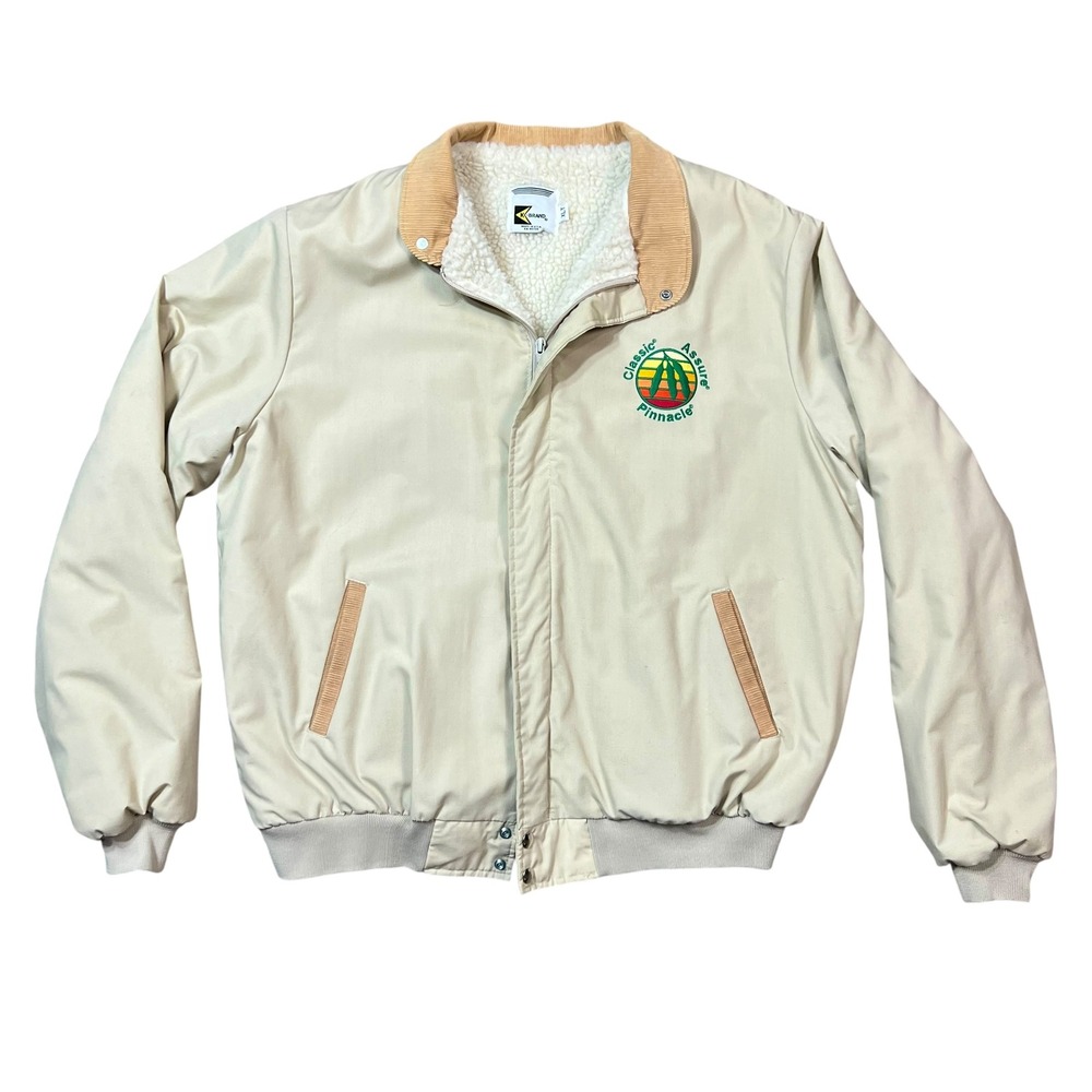 Mens Classic Assure Pinnacle Corduroy Collar Sherpa Lined Bomber‎ Jacket Large